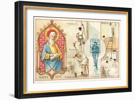 St Luke, Patron Saint of Artists and Doctors-null-Framed Giclee Print