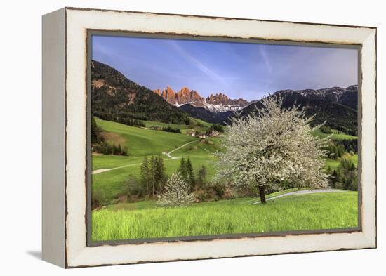 St. Magdalena and the Odle Group. Funes Valley South Tyrol Dolomites Italy Europe-ClickAlps-Framed Premier Image Canvas