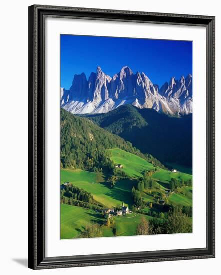 St. Magdalena Kalian Italian Dolomites-Peter Adams-Framed Photographic Print