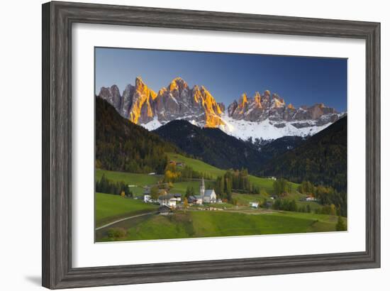 St. Magdalena, Val Di Funes, Trentino-Alto Adige, Dolomites, South Tyrol, Italy, Europe-Miles Ertman-Framed Photographic Print