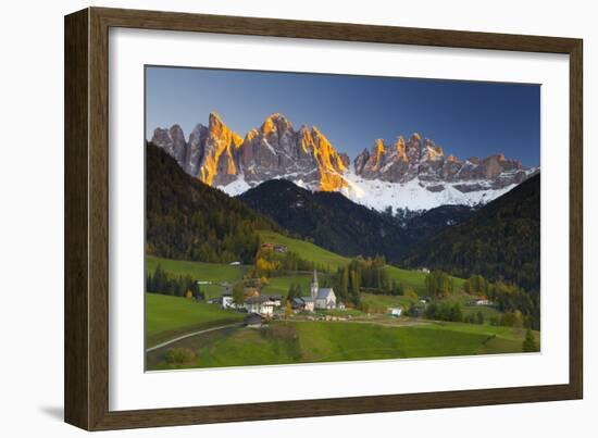 St. Magdalena, Val Di Funes, Trentino-Alto Adige, Dolomites, South Tyrol, Italy, Europe-Miles Ertman-Framed Photographic Print