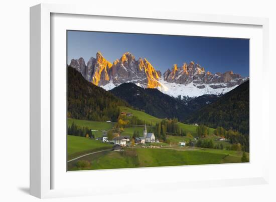 St. Magdalena, Val Di Funes, Trentino-Alto Adige, Dolomites, South Tyrol, Italy, Europe-Miles Ertman-Framed Photographic Print