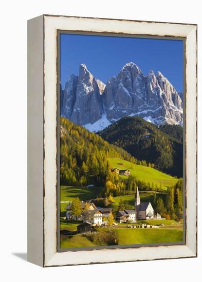 St. Magdalena, Val Di Funes, Trentino-Alto Adige, Dolomites, South Tyrol, Italy, Europe-Miles Ertman-Framed Premier Image Canvas
