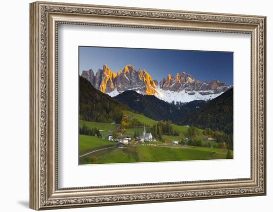 St. Magdalena, Val Di Funes, Trentino-Alto Adige, Dolomites, South Tyrol, Italy, Europe-Miles Ertman-Framed Photographic Print