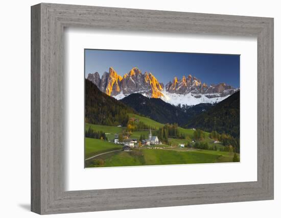 St. Magdalena, Val Di Funes, Trentino-Alto Adige, Dolomites, South Tyrol, Italy, Europe-Miles Ertman-Framed Photographic Print