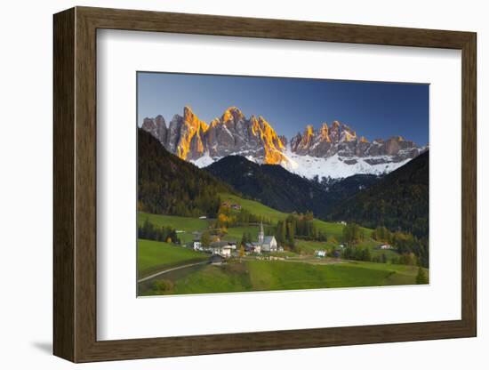 St. Magdalena, Val Di Funes, Trentino-Alto Adige, Dolomites, South Tyrol, Italy, Europe-Miles Ertman-Framed Photographic Print