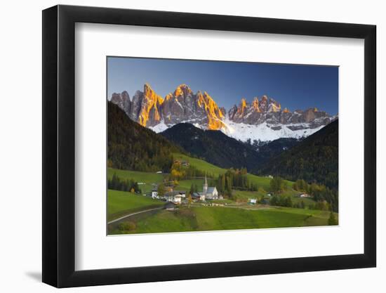 St. Magdalena, Val Di Funes, Trentino-Alto Adige, Dolomites, South Tyrol, Italy, Europe-Miles Ertman-Framed Photographic Print