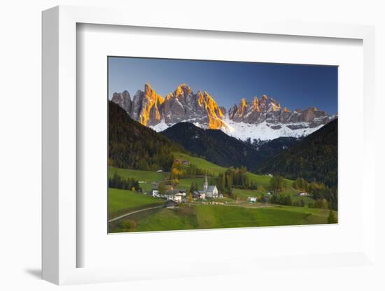 St. Magdalena, Val Di Funes, Trentino-Alto Adige, Dolomites, South Tyrol, Italy, Europe-Miles Ertman-Framed Photographic Print