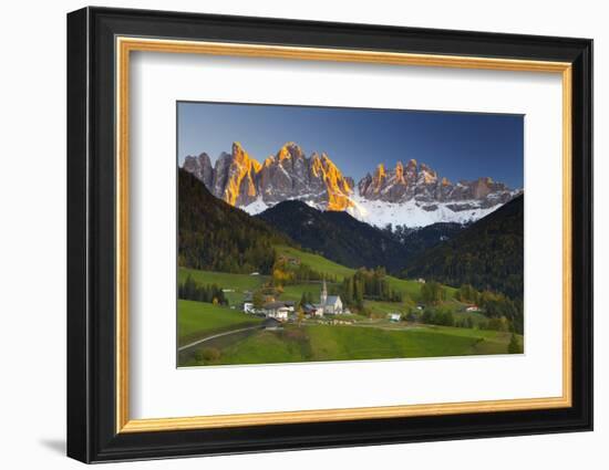 St. Magdalena, Val Di Funes, Trentino-Alto Adige, Dolomites, South Tyrol, Italy, Europe-Miles Ertman-Framed Photographic Print