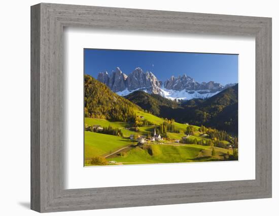 St. Magdalena, Val Di Funes, Trentino-Alto Adige, Dolomites, South Tyrol, Italy, Europe-Miles Ertman-Framed Photographic Print