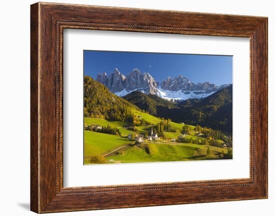 St. Magdalena, Val Di Funes, Trentino-Alto Adige, Dolomites, South Tyrol, Italy, Europe-Miles Ertman-Framed Photographic Print