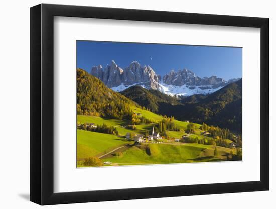 St. Magdalena, Val Di Funes, Trentino-Alto Adige, Dolomites, South Tyrol, Italy, Europe-Miles Ertman-Framed Photographic Print