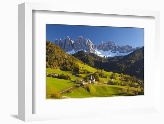 St. Magdalena, Val Di Funes, Trentino-Alto Adige, Dolomites, South Tyrol, Italy, Europe-Miles Ertman-Framed Photographic Print