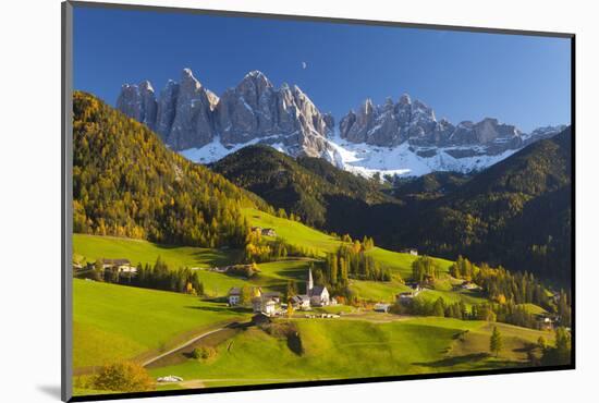 St. Magdalena, Val Di Funes, Trentino-Alto Adige, Dolomites, South Tyrol, Italy, Europe-Miles Ertman-Mounted Photographic Print