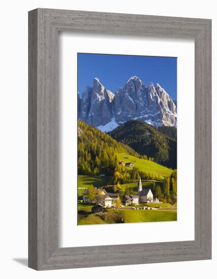 St. Magdalena, Val Di Funes, Trentino-Alto Adige, Dolomites, South Tyrol, Italy, Europe-Miles Ertman-Framed Photographic Print