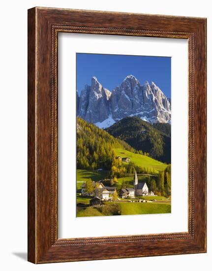 St. Magdalena, Val Di Funes, Trentino-Alto Adige, Dolomites, South Tyrol, Italy, Europe-Miles Ertman-Framed Photographic Print