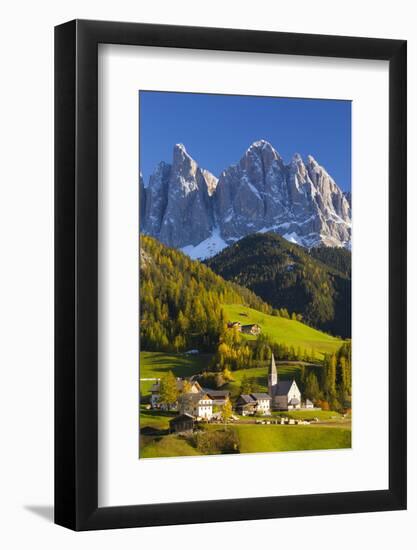 St. Magdalena, Val Di Funes, Trentino-Alto Adige, Dolomites, South Tyrol, Italy, Europe-Miles Ertman-Framed Photographic Print