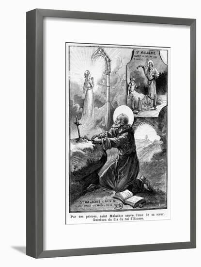 St Malachy Praying for the Soul of His Sister-null-Framed Giclee Print