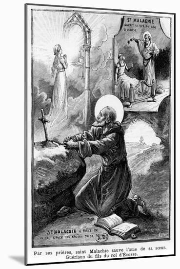 St Malachy Praying for the Soul of His Sister-null-Mounted Giclee Print