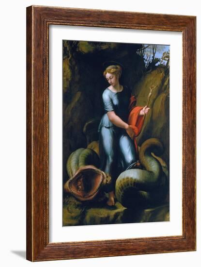 St. Margaret, about 1518-Raphael-Framed Giclee Print