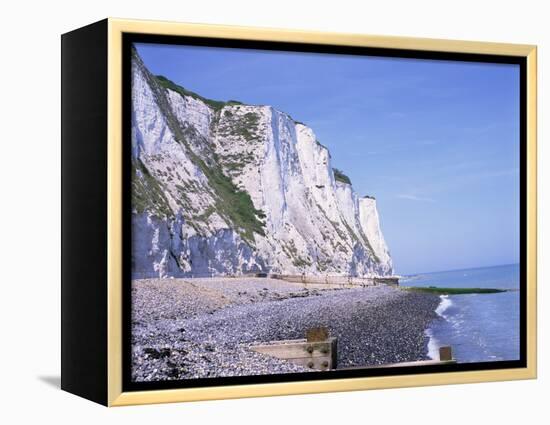 St. Margaret's at Cliffe, White Cliffs of Dover, Kent, England, United Kingdom-David Hughes-Framed Premier Image Canvas