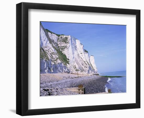 St. Margaret's at Cliffe, White Cliffs of Dover, Kent, England, United Kingdom-David Hughes-Framed Photographic Print