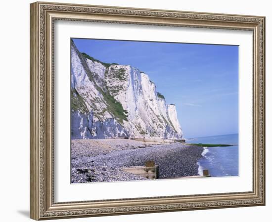 St. Margaret's at Cliffe, White Cliffs of Dover, Kent, England, United Kingdom-David Hughes-Framed Photographic Print