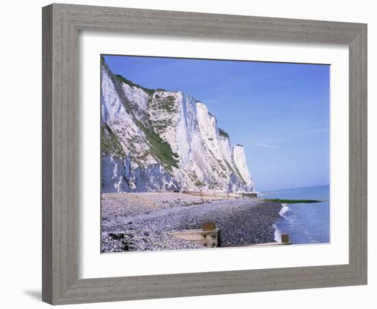 St. Margaret's at Cliffe, White Cliffs of Dover, Kent, England, United Kingdom-David Hughes-Framed Photographic Print