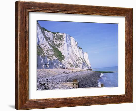 St. Margaret's at Cliffe, White Cliffs of Dover, Kent, England, United Kingdom-David Hughes-Framed Photographic Print