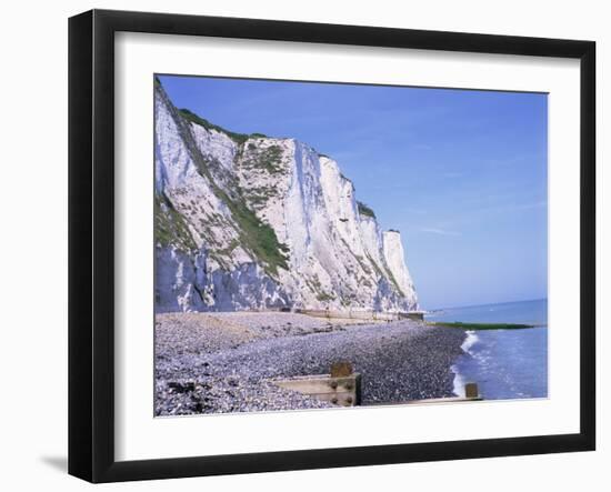 St. Margaret's at Cliffe, White Cliffs of Dover, Kent, England, United Kingdom-David Hughes-Framed Photographic Print