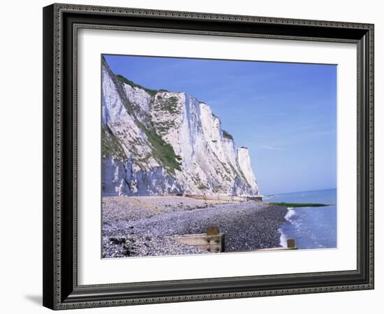 St. Margaret's at Cliffe, White Cliffs of Dover, Kent, England, United Kingdom-David Hughes-Framed Photographic Print