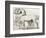 St. Mark Basilica Horses Old Illustration-marzolino-Framed Art Print