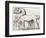 St. Mark Basilica Horses Old Illustration-marzolino-Framed Art Print