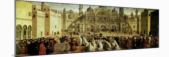 St. Mark Preaching in Alexandria, Egypt, 1504-07-Gentile Bellini-Mounted Giclee Print