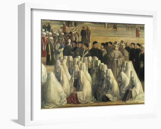 St Mark Preaching in Alexandria, Egypt, 1504-1507-Gentile Bellini-Framed Giclee Print