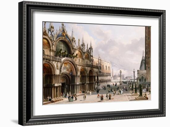 St. Mark's and the Doge's Palace, Venice-Carlo Grubacs-Framed Giclee Print