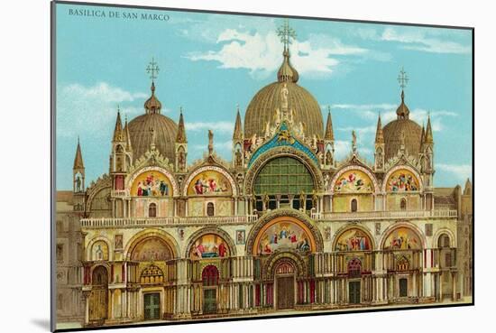 St. Mark's Basilica, Venice, Italy-null-Mounted Art Print