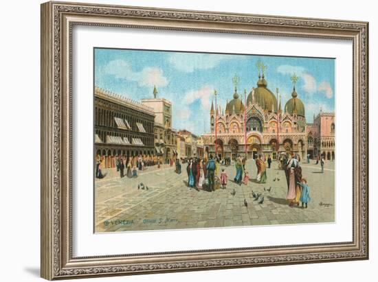 St. Mark's Basilica, Venice, Italy-null-Framed Art Print