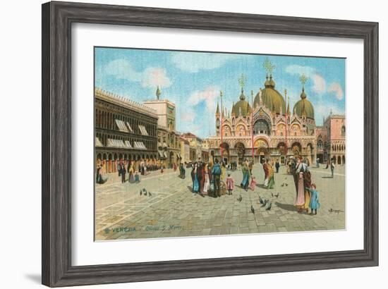 St. Mark's Basilica, Venice, Italy-null-Framed Art Print