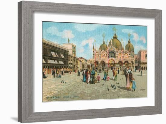 St. Mark's Basilica, Venice, Italy-null-Framed Art Print