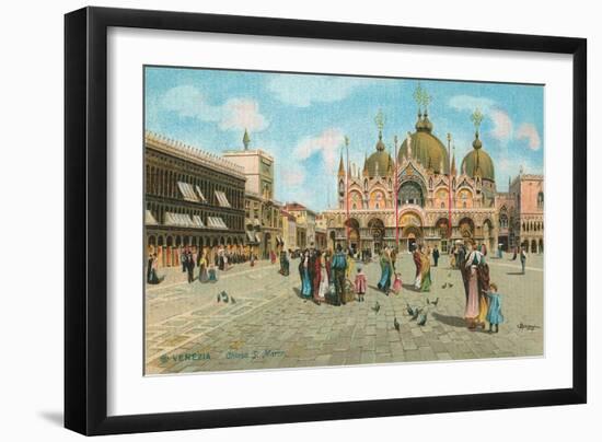 St. Mark's Basilica, Venice, Italy-null-Framed Art Print