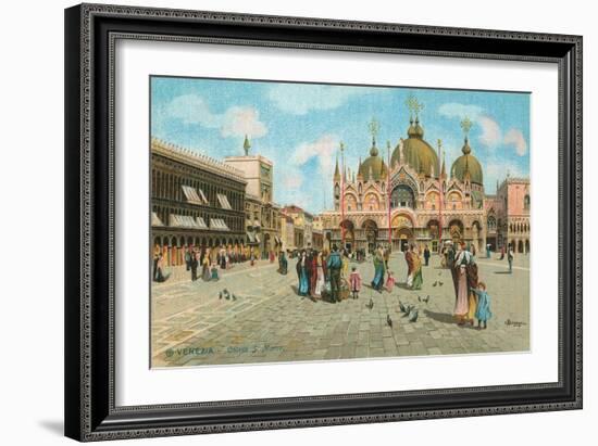 St. Mark's Basilica, Venice, Italy-null-Framed Art Print