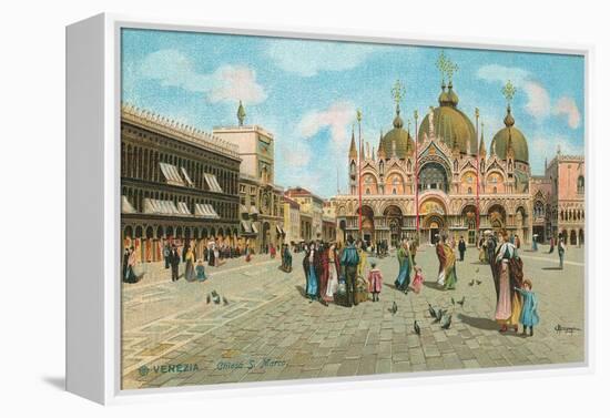 St. Mark's Basilica, Venice, Italy-null-Framed Stretched Canvas