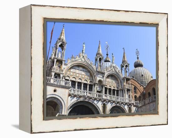 St. Mark's Basilica, Venice, UNESCO World Heritage Site, Veneto, Italy, Europe-Amanda Hall-Framed Premier Image Canvas