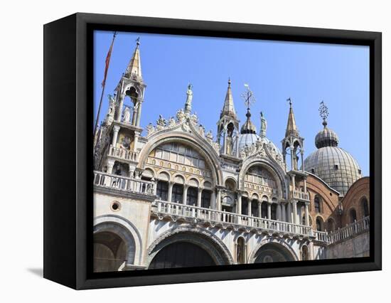 St. Mark's Basilica, Venice, UNESCO World Heritage Site, Veneto, Italy, Europe-Amanda Hall-Framed Premier Image Canvas