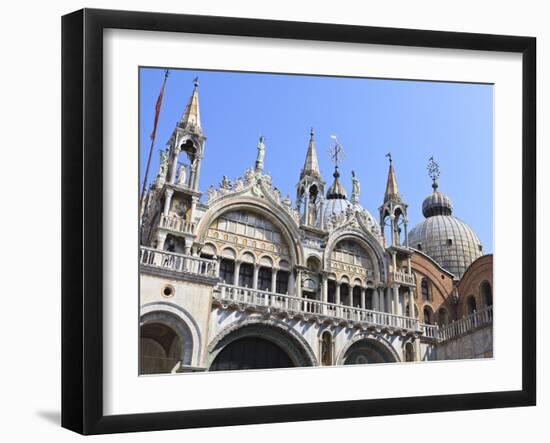 St. Mark's Basilica, Venice, UNESCO World Heritage Site, Veneto, Italy, Europe-Amanda Hall-Framed Photographic Print