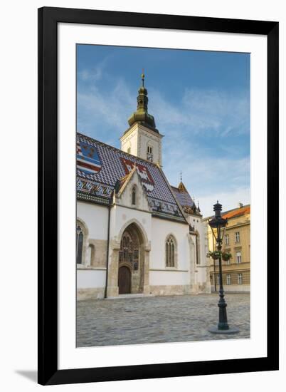 St. Mark's Church, Old Town, Zagreb, Croatia-Jon Arnold-Framed Photographic Print