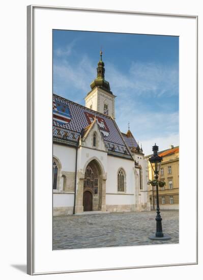 St. Mark's Church, Old Town, Zagreb, Croatia-Jon Arnold-Framed Photographic Print