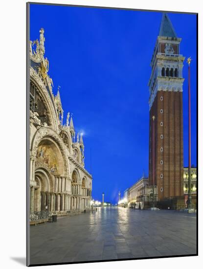 St. Mark's Square (Piazza San Marco) at Dawn, Venice, Italy-Rob Tilley-Mounted Photographic Print