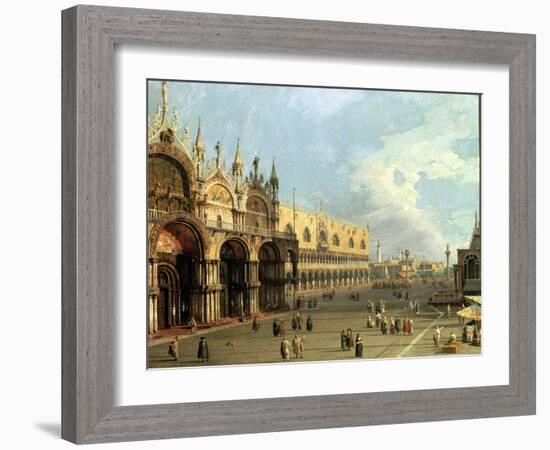 St.Mark's Square, Venice-Canaletto-Framed Giclee Print